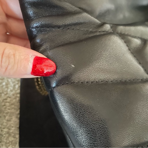 Saint Laurent Toy Puffer Shoulder Bag Quilted Black Lambskin EXCELLENT - Picture 7 of 12